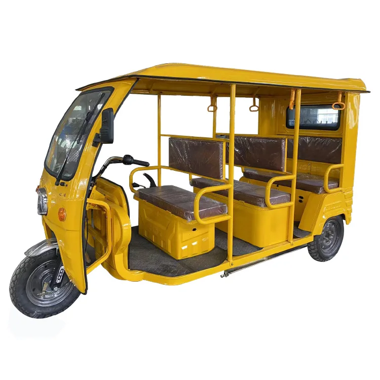 6 Passengers Electric Vehicle Taxi Bajaj 3 Wheel Tuk Tuk Electric Tricycles