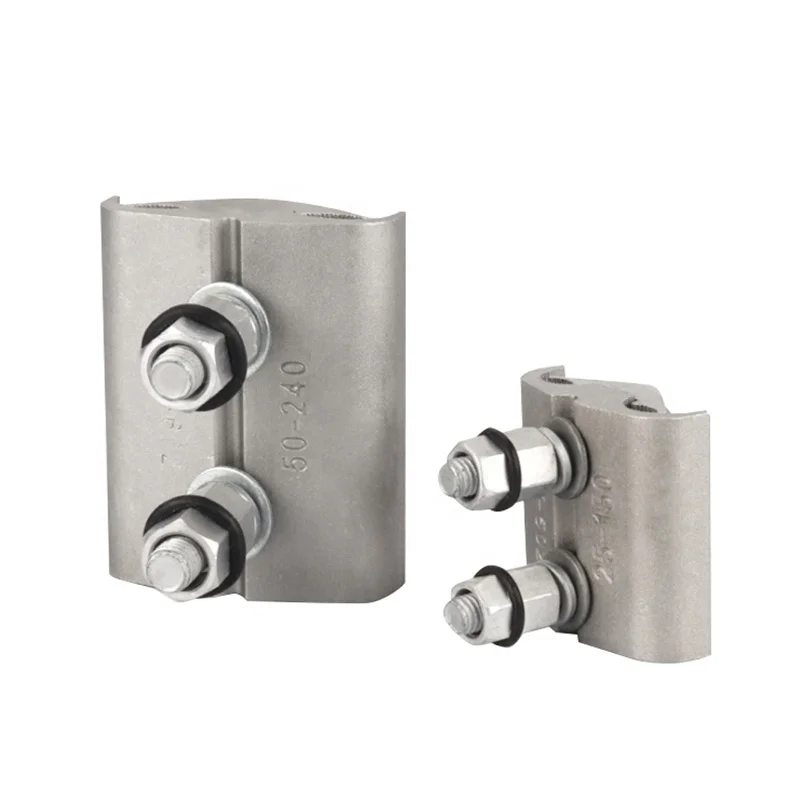 China supplier CAPG Double bolts clamp Copper Aluminum bimetal connector PG clamp for steel wire Overhead line accessories