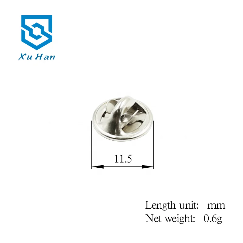 High quality metal brass BALLOU butterfly clutch pin back