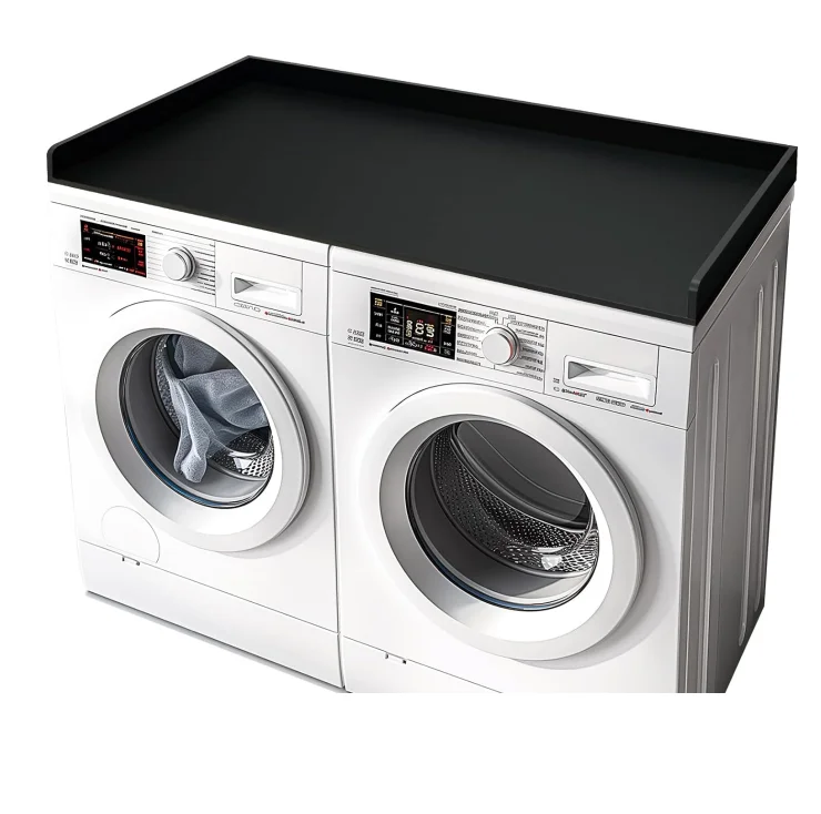 Wholesale Bamboo Washer Dryer Countertop,Non Slip Pad,Laundry Room Wood Topper,Bamboo Washer Dryer Cover for Top,Laundry Guard