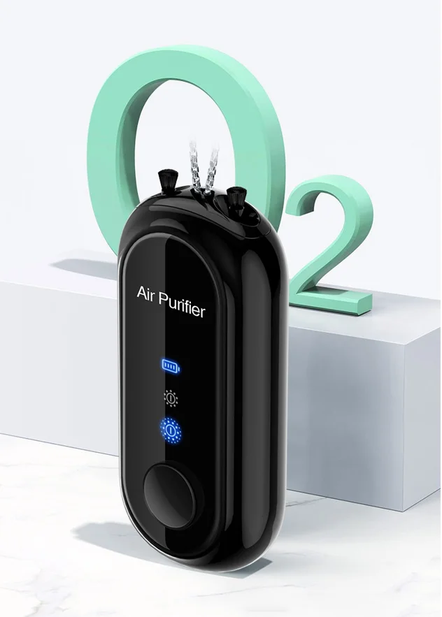 Wireless clip negative ion Anion freshener ions necklace sterilization usb Wearable Hanging Neck Type Anion Air Purifier