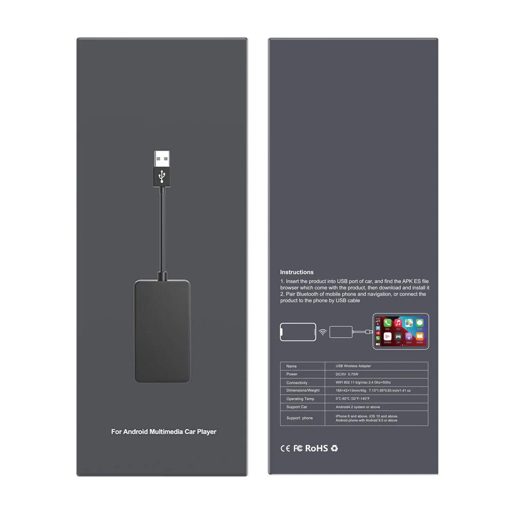 Carplay 3 in 1 Wireless CarPlay/Android Auto/Mirroing Carplay Dongle For Aftermarket Android Car Screen