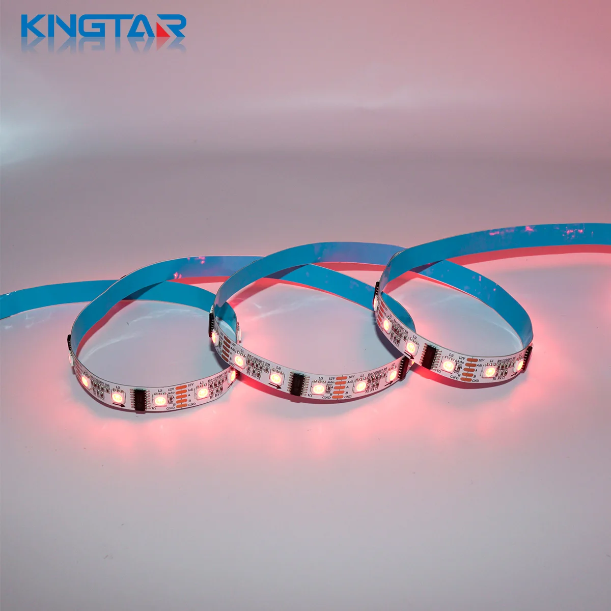 UCS512 RGB LED Strip IP67 Copper Body 12V Input Bluetooth Remote Control Switch Smart Strip Light For Decorations