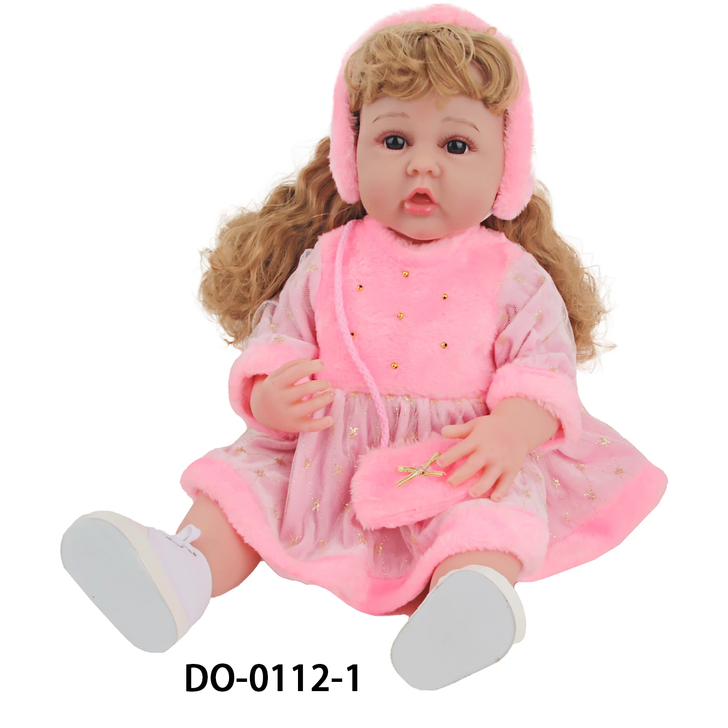 New Cute stock 22 inch Lifelike Toys Girl Dolls Realistic Soft Vinyl Doll with Clothes and shoes