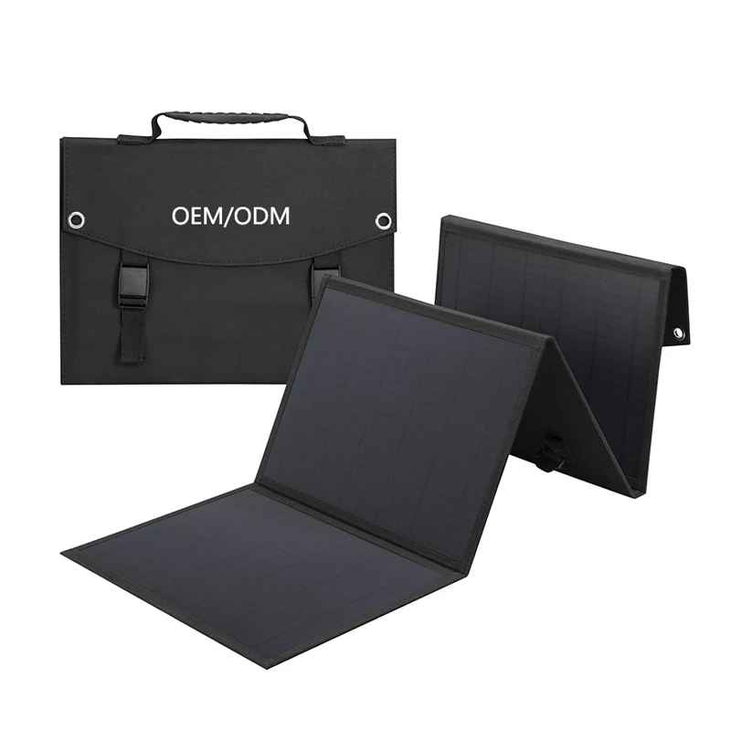 120W 60W Foldable Solar Panel 20A Charge Controller for Portable Power Station Generator/Power Bank/Laptop USB Devices