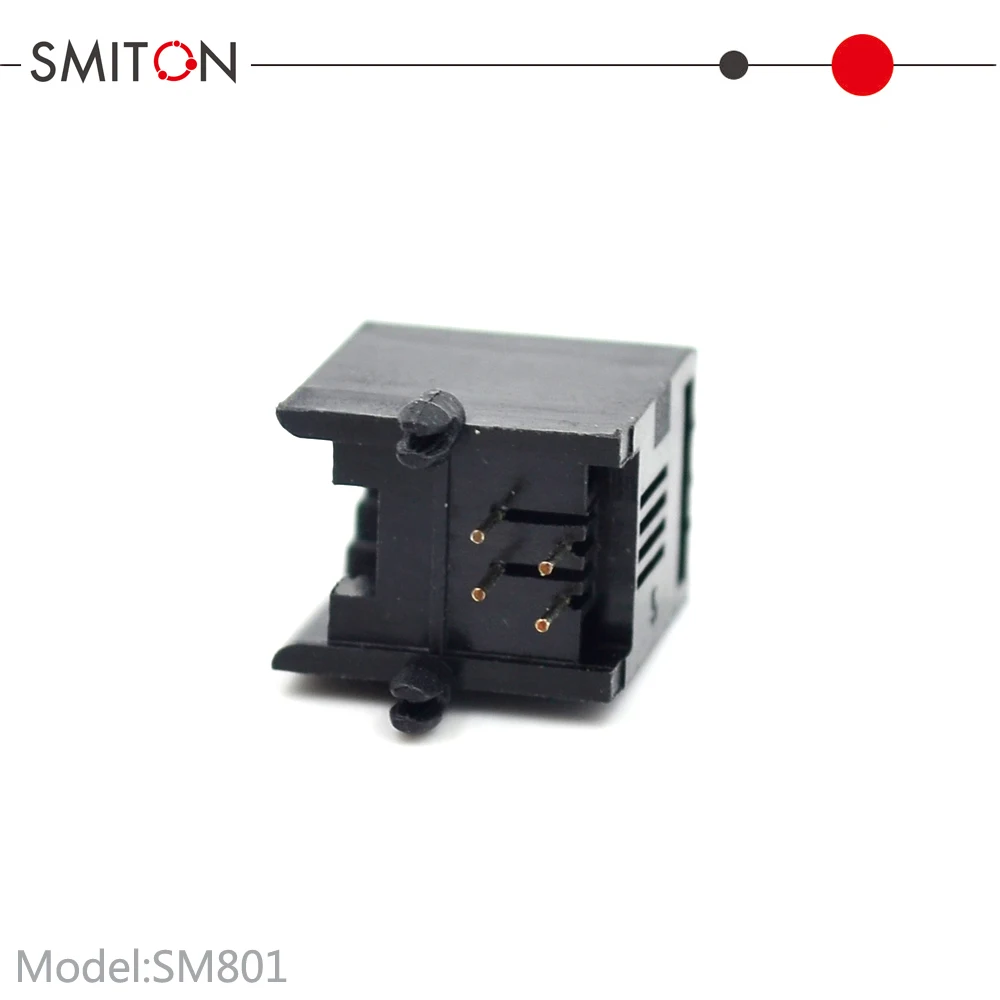 PCB Modular RJ9 Jack Female 4P4C Socket