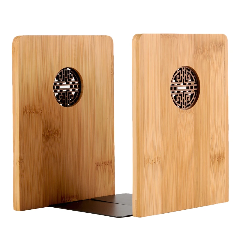Бамбуковая подставка для книг может использоваться для организации рабочего стола, выдвижные подставки для книг