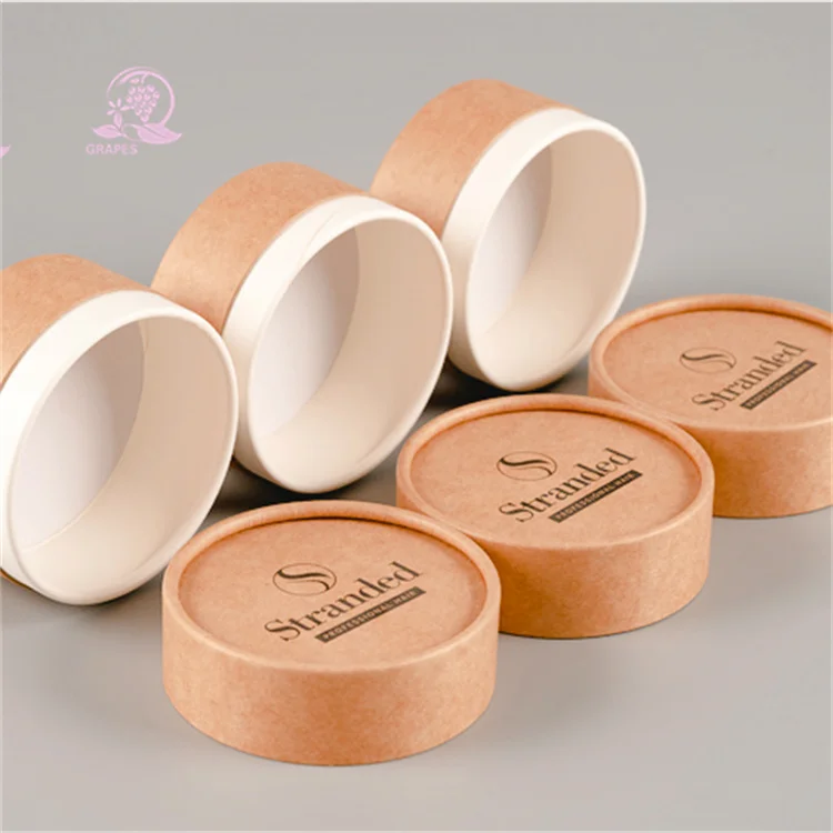 custom eco friendly biodegradable cardboard paper tube containers body butter paper cosmetic jars