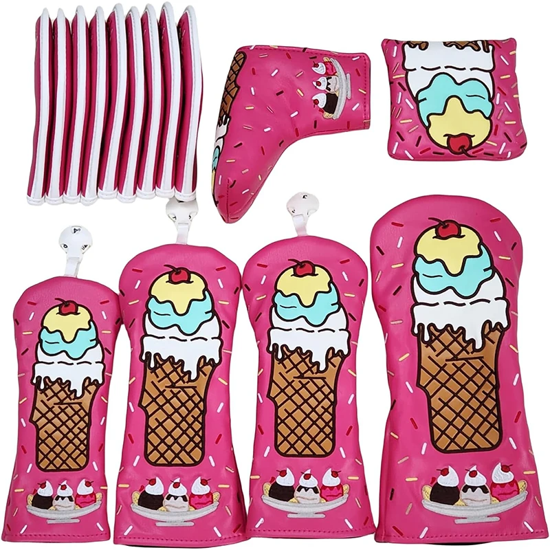 Embroidered Golf Head Covers Set for Stylish Golf Accessories