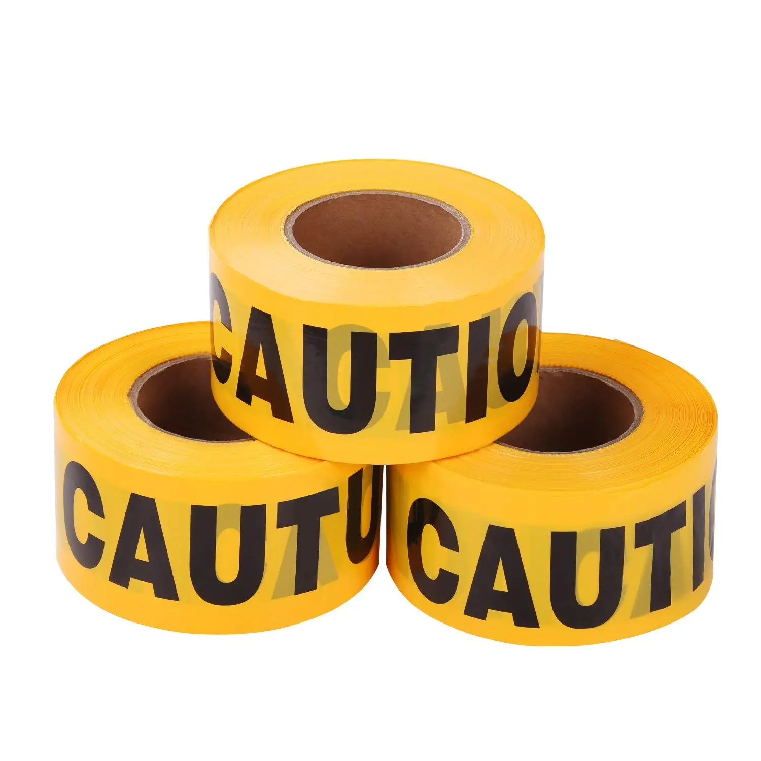 3-Inch by 1000-Feet Professional Caution Tape Roll PE Barricade Tape Safety Warning Tape Factory Customization
