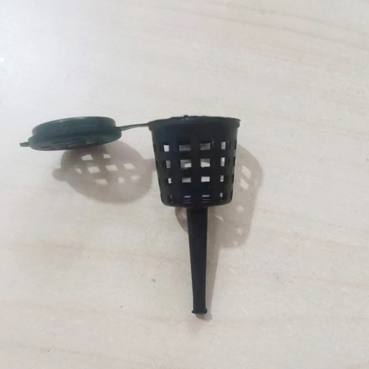 10 pcs set Plastic Bonsai Fertilizer Basket with Cover Portable Garden Plant Tool Pellet Fertilizer Mesh Baskets Holder with Lid