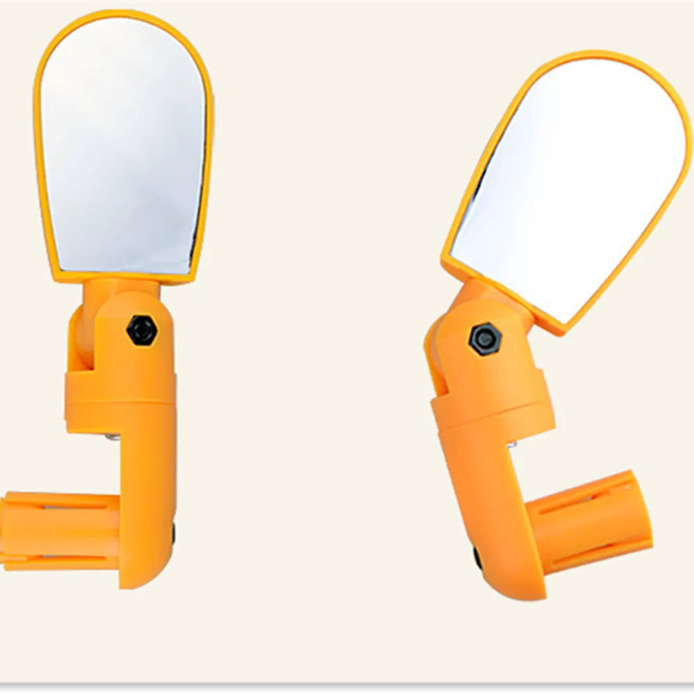 Color Mini Adjustable Bicycle Rear View Mirror Mountain Bike View Rear Plane Reflector Bicycle Equipment Riding Accessories