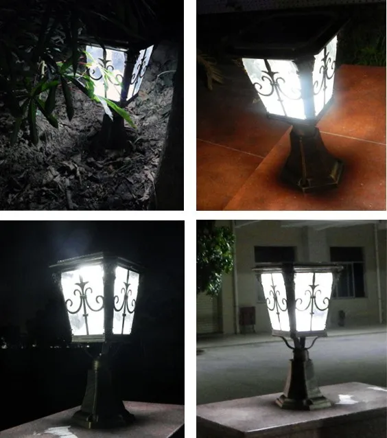 CE Декоративный Солнечный колпачок для наружного освещения столбов