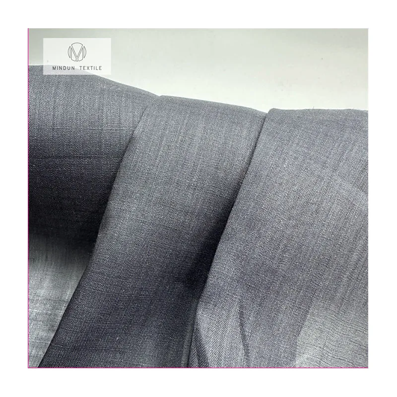 Mindun Ramie Mix Cotton Blend Sandwahed Fabric And Wash Stonewashed Fabric Sofa Dress Wholesale Manufacturers Null