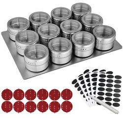 Wholesale Stainless Steel Spice Storage Container Kitchen spice rack set Magnetic Spice Bottle