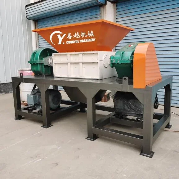 Small Double Shaft Wood Chipper Industrial Used Wood Shredding Machine Electric Wood Shredder For Sale