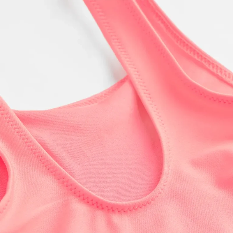 Cute Pink Dolphin Printed Swimsuit Girl Swimwear Bathing Suits Kids Bikini Children