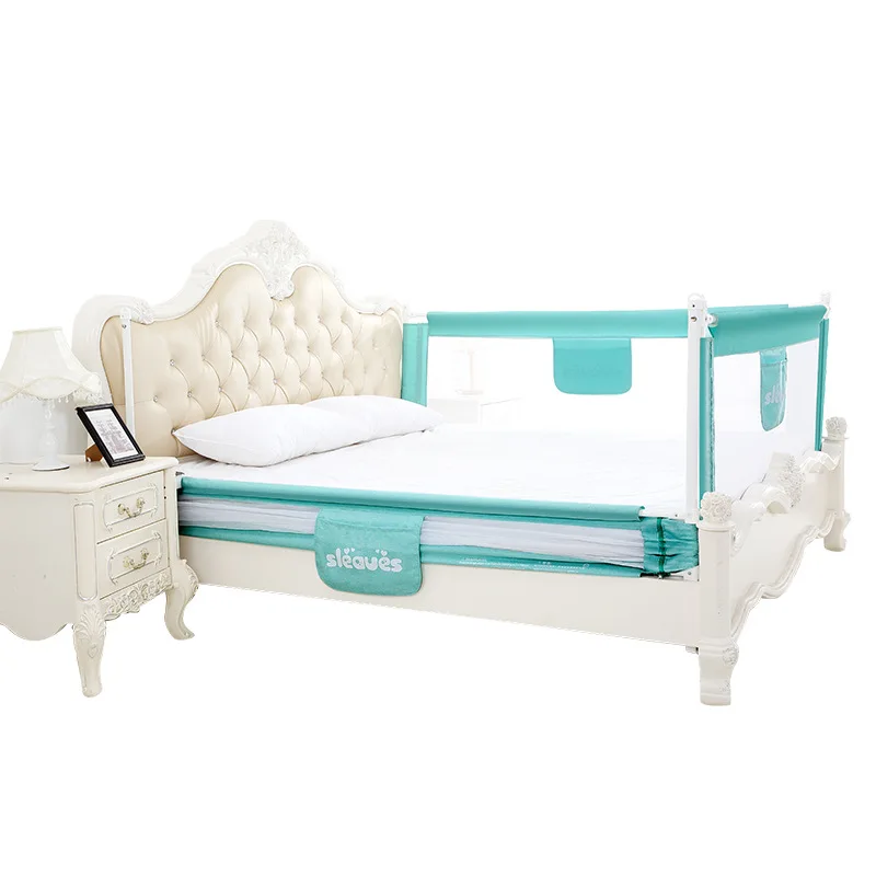 Nice Safety Bed Rail Baby Bumper Side Adjustable Folding Kids Bed Guard Rail Toddler Portable Fence Toddler Extra Long Bed Rail
