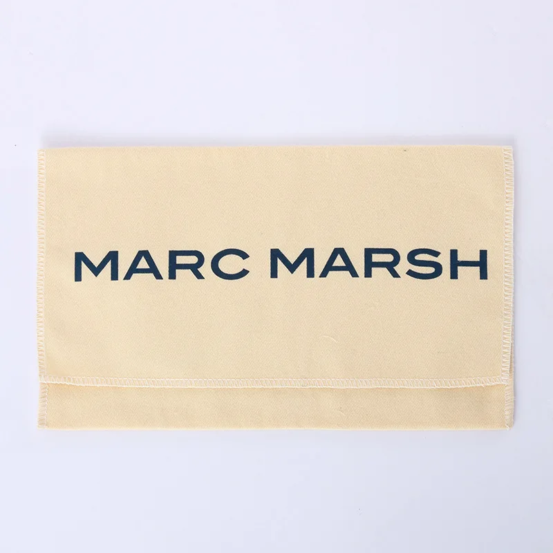 Soft twill cream white large flap envelope cotton dust bag, cotton pouch for cosmetic, clothes, handbags