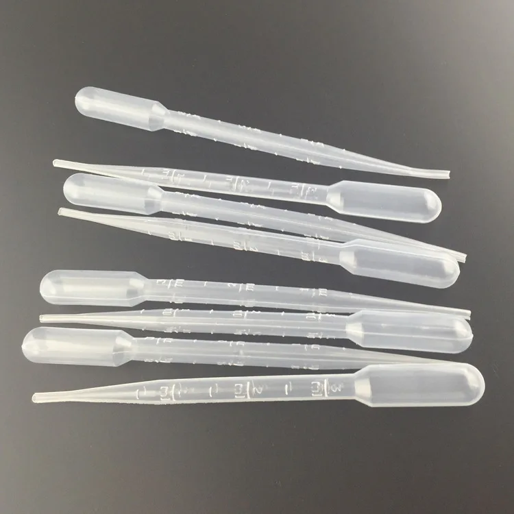 3ml plastic empty soft tube lip gloss liquid filling dropper pipette