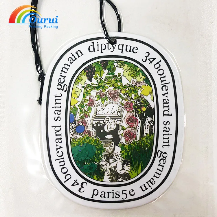 Hot sale customizable logo and fragrance can be used as keychain environmentally friendly material in-car hanging fragrance