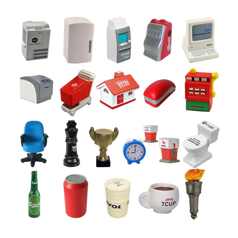 Teeth Shaped Stress Ball Custom Logo Printing Squeeze Stress Relief Foam Teeth Shaped Stress Ball