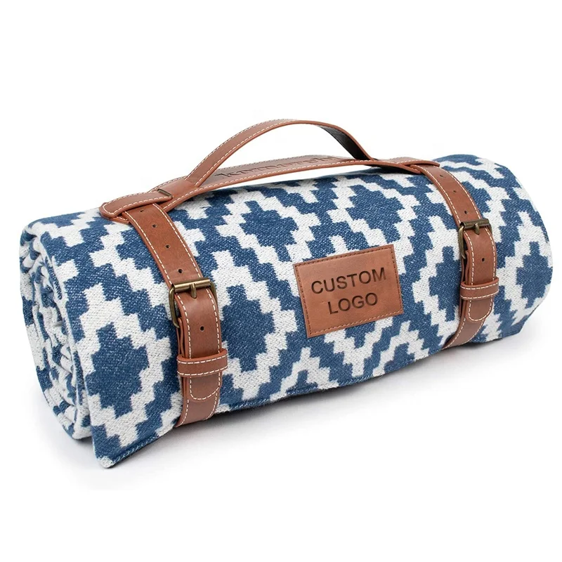 Extra Large Boho Waterproof Portable Beach Picnic Blanket Park Foldable Roll-Up Lightweight Picnic Rug Mat Big Cheap Family Wash