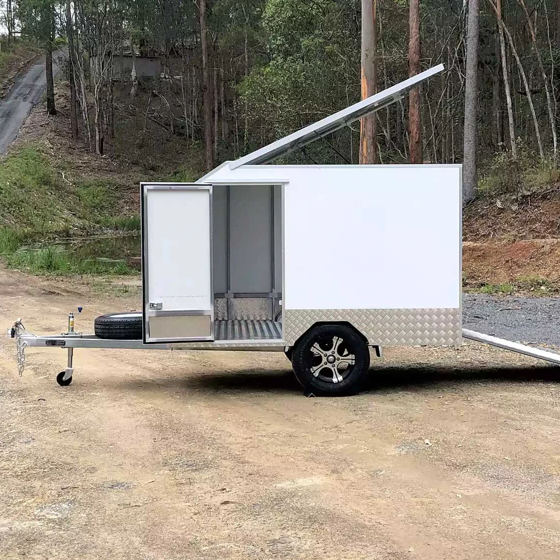 Ecocampor Fully Equipped Off road Enclosed Trailer with Large Storage Room for sale