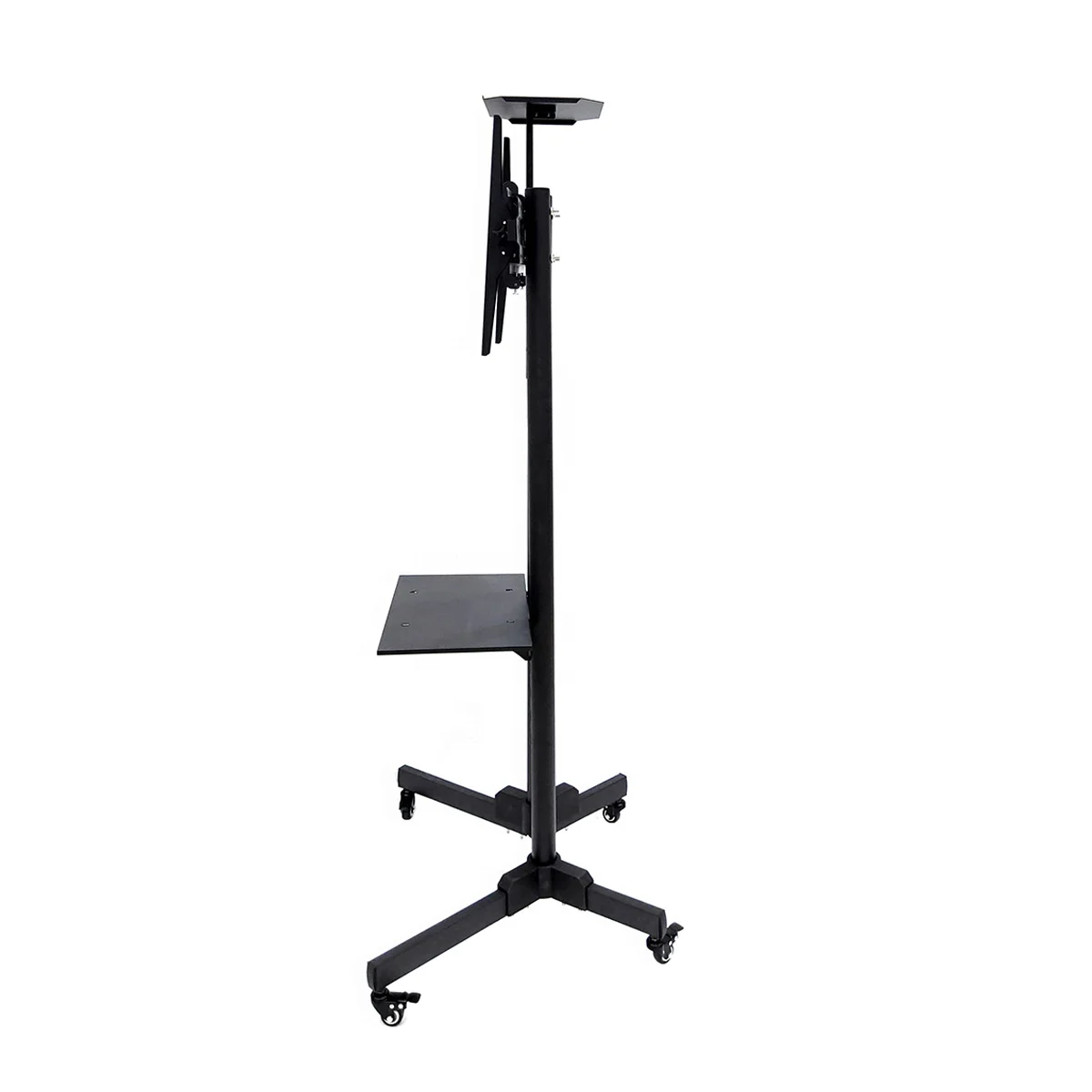 High quality furniture modern mobile LCD plasma TV stand design/floor mounted mobile metal iron black TV stand