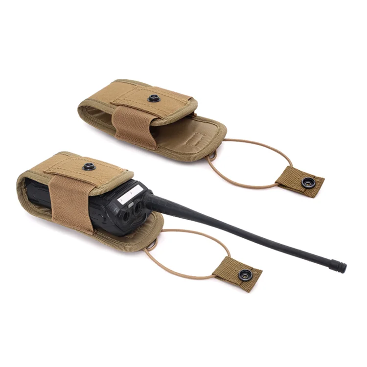 Molle Radio Holder Walkie Talkie Pouch Case for Duty Belt Radio Holster Tactical Hunting Intercom Bag