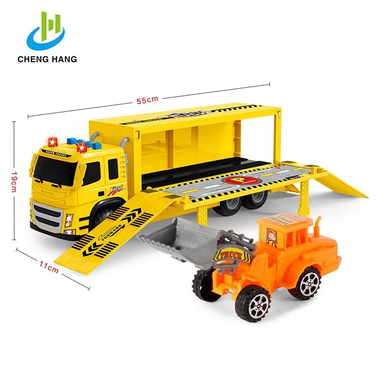 
kids construction truck toy transport car carrier mini bulldozer toys 