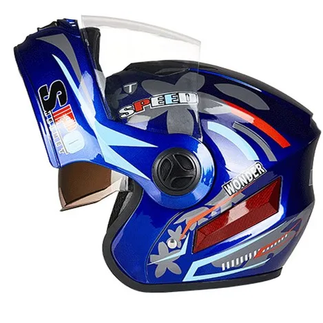 Wholesale Motorcycle Sport Motor Bike Digital Safety Printing Helmet Modular Helmet For Motor Cycle Black For Women