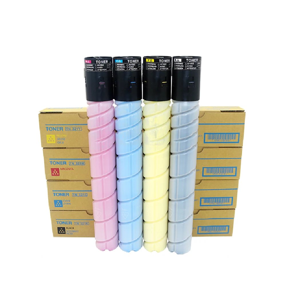 Genuine Quality Compatible TN321 Toner Cartridge Konica Minolta TN321 CMYK Toner Bizhub C224 C284 C364 Copier Toner