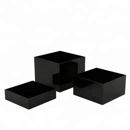 Clear 5 sided acrylic display box,12x12x12 clear acrylic display cube