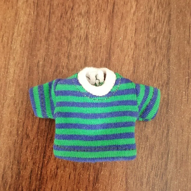 M2283 Wholesale Mini Dolls Toy Crochet Knit Clothing Shirts Tops Ob11 Gsc 12 Bjd Doll Clothes Accessories