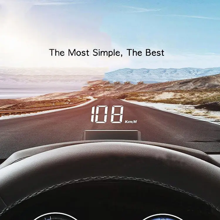 2024 New arrivals USB-powered small instrument projector car windshield hud head up display