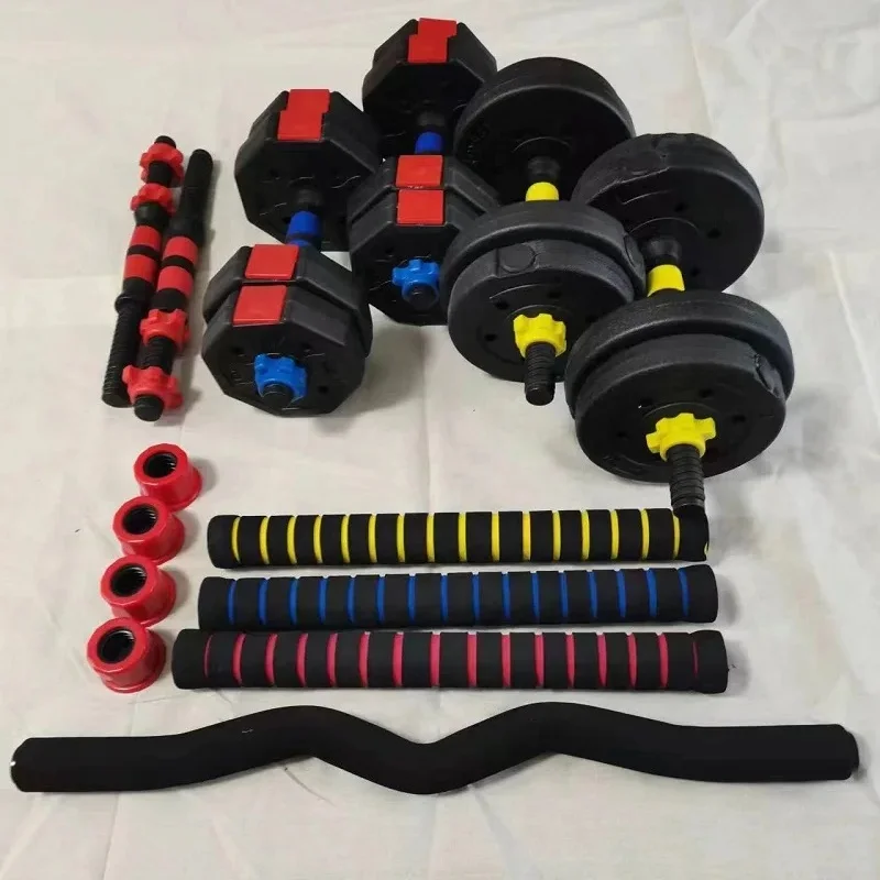 10/15/20/30/40/50KG Manufactory Eco-friendly Dumbbell Barbell Cement Adjustable Dumbbell Set Gym Equipment