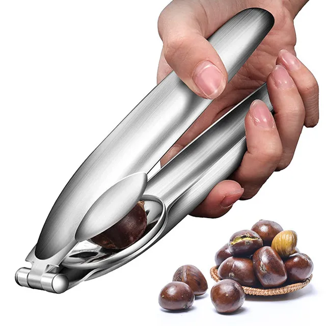 Stainless Steel Home Kitchen Gadgets Tool Nut Cracker Walnut Chestnut Clip (1600581689507)