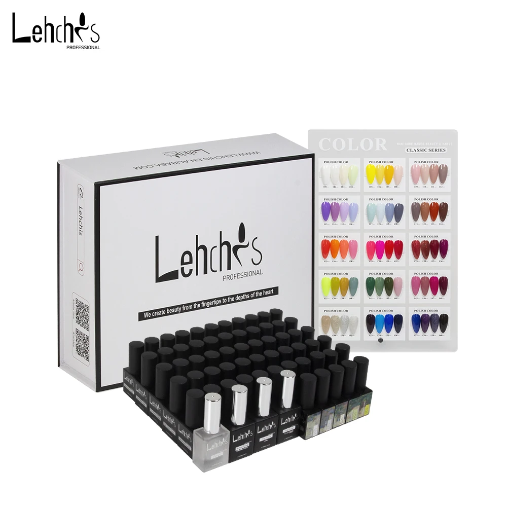 Lehchis 2024 New Wine Colour Series Soak off UV Nail Gel Polish 10ml Bottle Customizable Weight for colour nail polish set