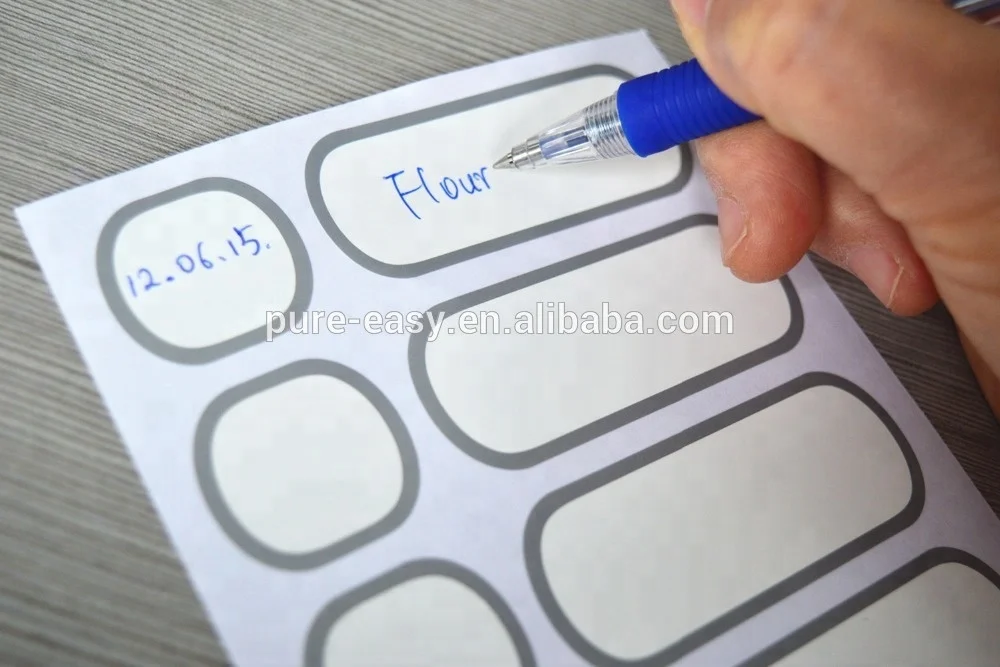 Custom days of week sticker planner label roll