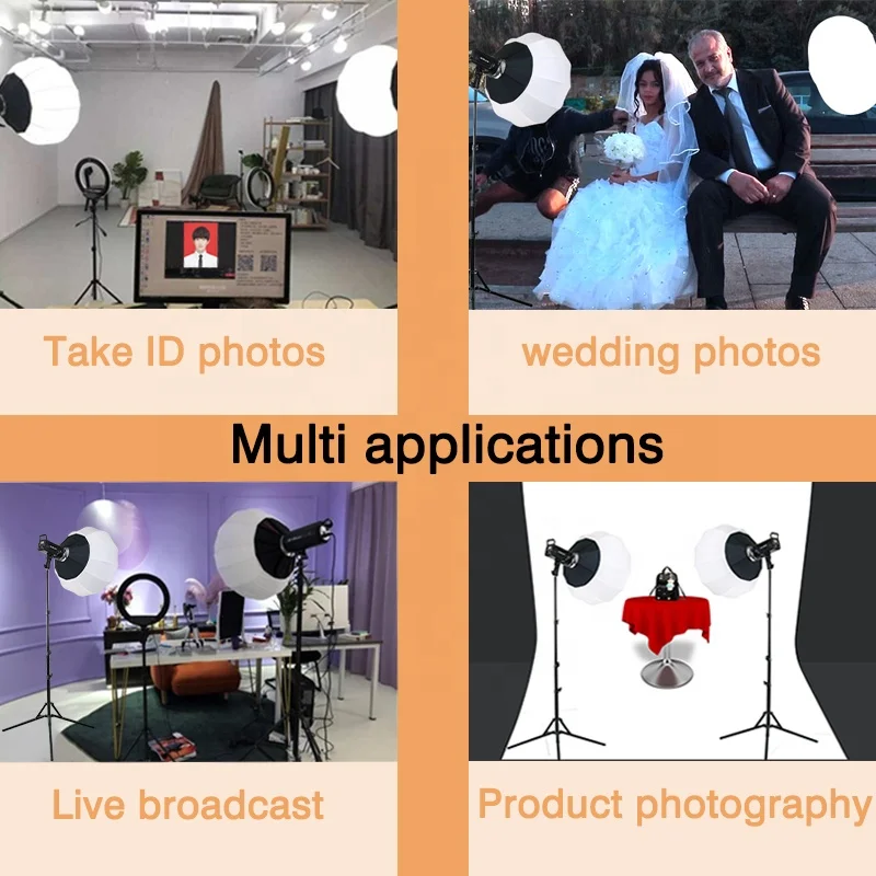 150w High Power Portable Studio Photography Fill Light Sunlamp Remote Control Film Shooting Studio Video Lights