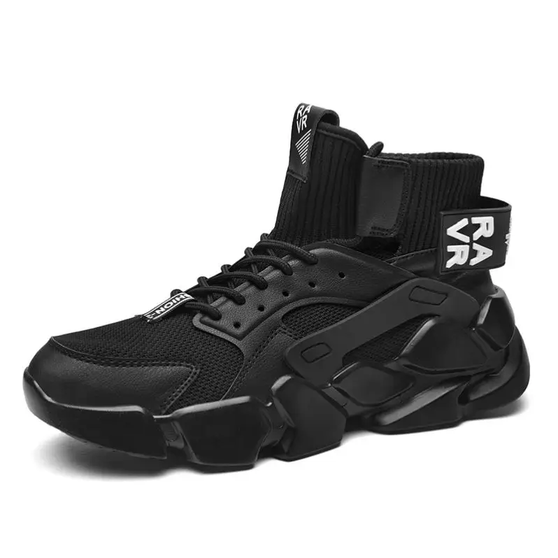 New Arrivals Stylish Breathable Knit Upper Men Sports Shoes with TPU Sole Men Sneakers