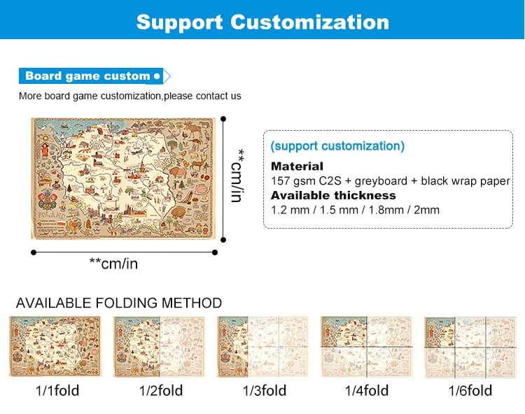 Custom Board Game Printing Game Board Wholesale Family Party Fantasy Board Game For Kids And Adults