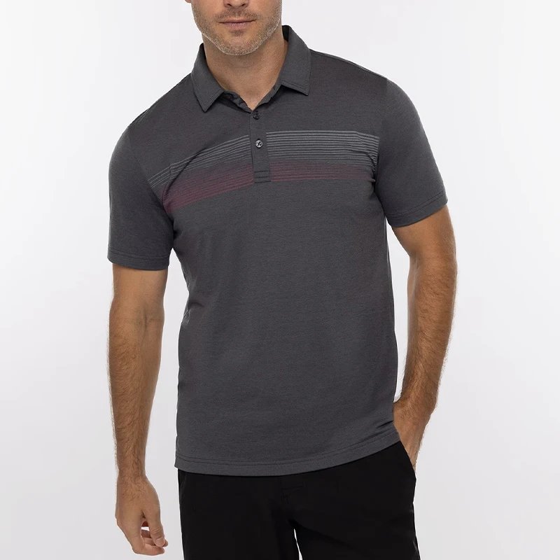 Plus Size Simple Design 92%Polyester 8%Spandex Golf Polo Best Moisture Wicking Golf Polo Men Shirts
