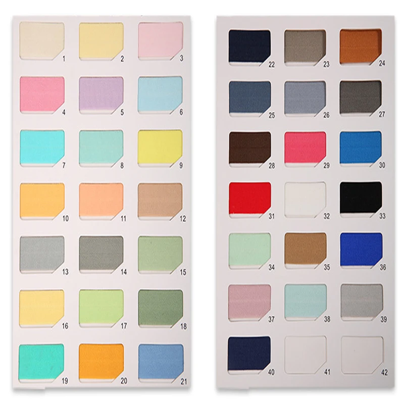 20mm  wholesale roll packing 40 colors  fold over elastic band binding bias tape