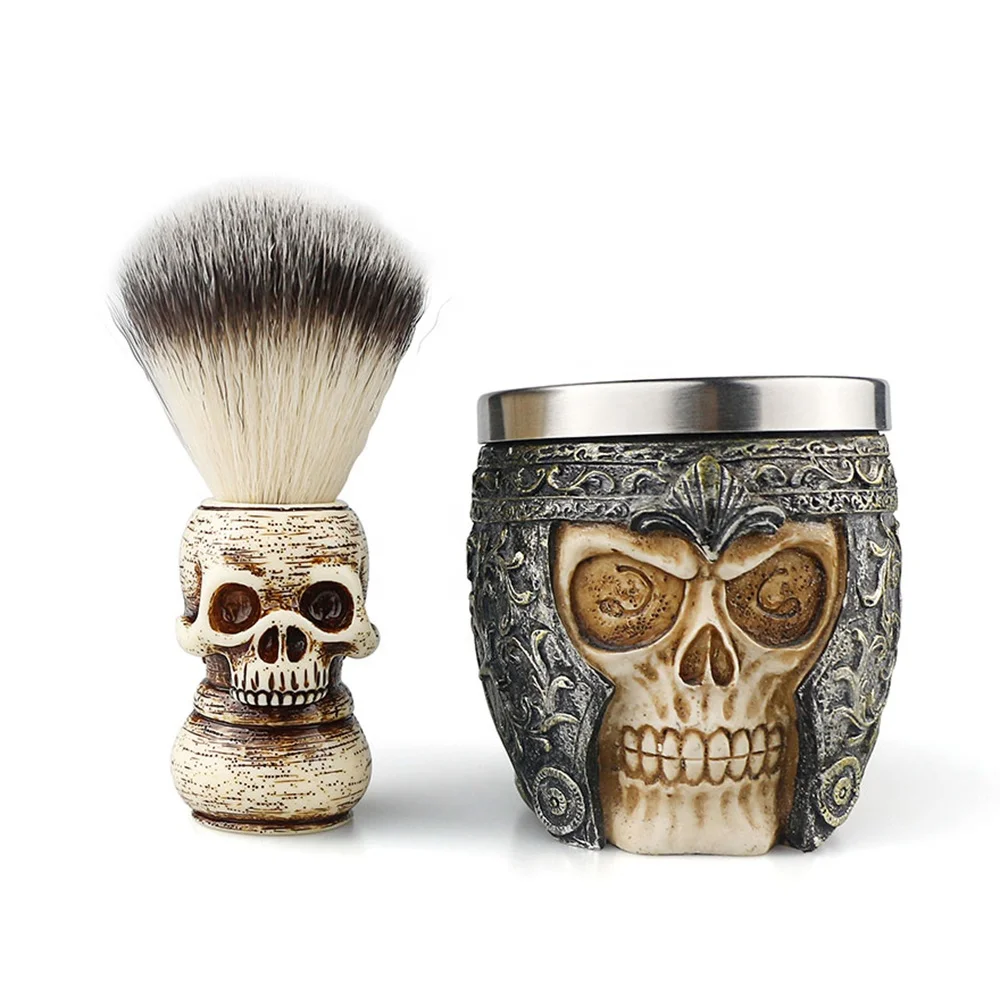 Professional Men Shaving Bowl Set Lightweight And Convenient Shave Brush And Bowl Set For Barber