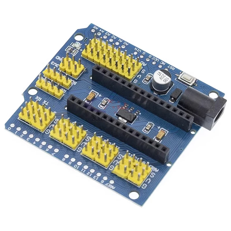 FOR-NANO FOR-UNO Multi-purpose expansion board yellow row pin multi-purpose expansion module power supply