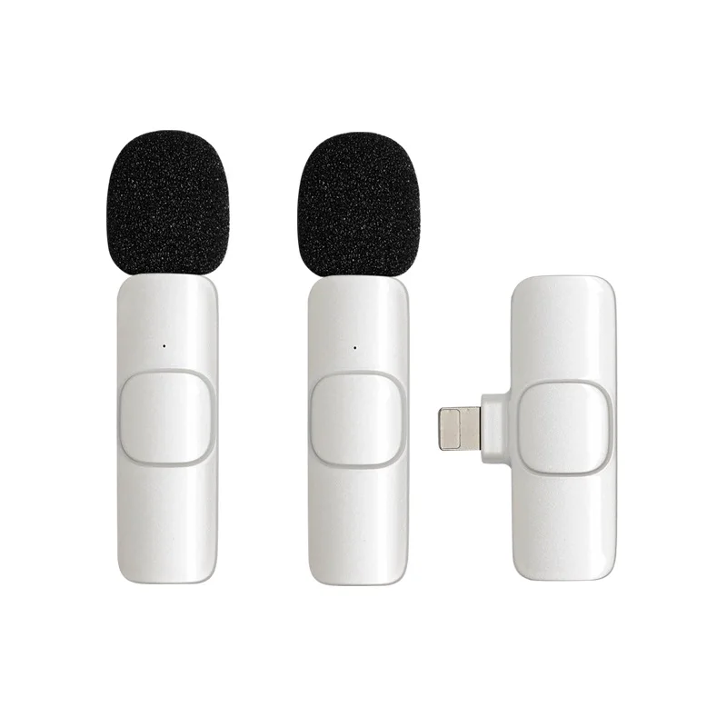 Профессиональный Аккумуляторный прищепка Micro двойной микрофон беспроводной петличный для iPhone