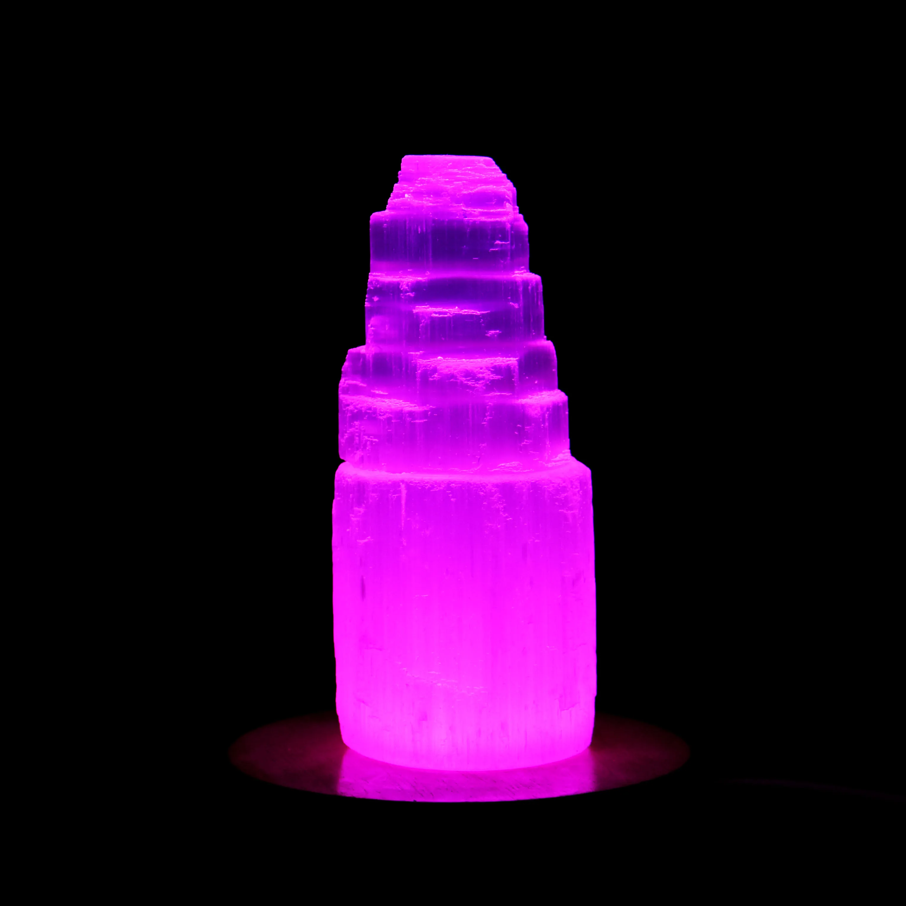 Best Selling High Quality Feng Shui Craft Crystals Healing Selenite Tower Lamps For Home Decoration Or Gifts