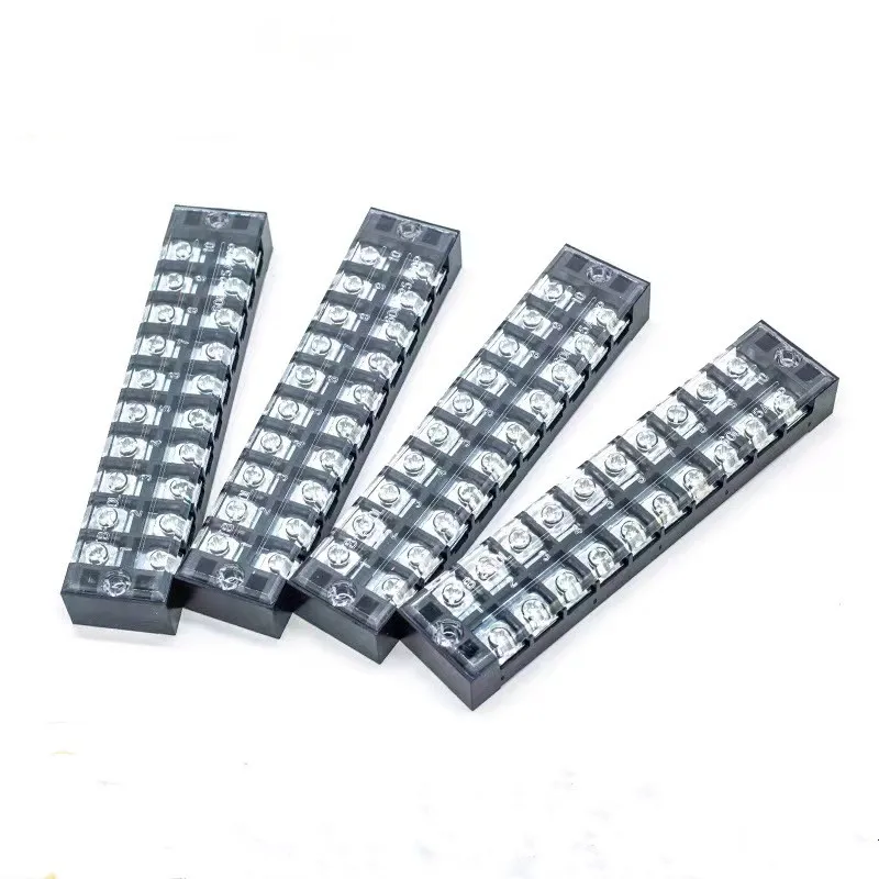 Hot Sale Universal Terminal Block TB1510 15A 600V Din Rail Terminal Block Screw Brass Connector Fixed Wire Terminal Block